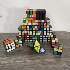 Lot of 19 Rubiks Cubes Puzzles Variations Puzzles Wholesale Bundle